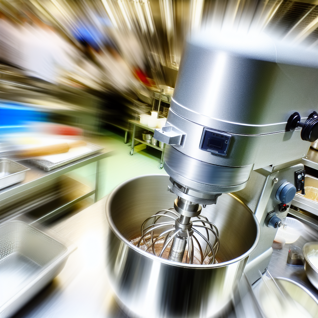 A high-performance planetary mixer blending ingred